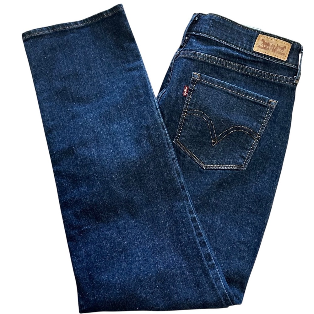 Levi's 525 Straight Leg Jeans Womens 10 30x30 Blue Excellent Perfect Waist